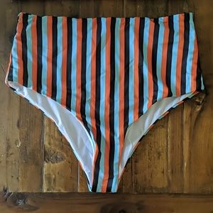 SHEIN Swim - Highrise stripe bikini SHEIN Swim - Highrise stripe bikini